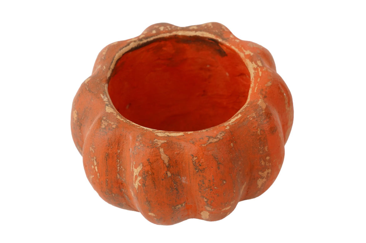 6" x 6" 20oz Pumpkin Clay Vessel