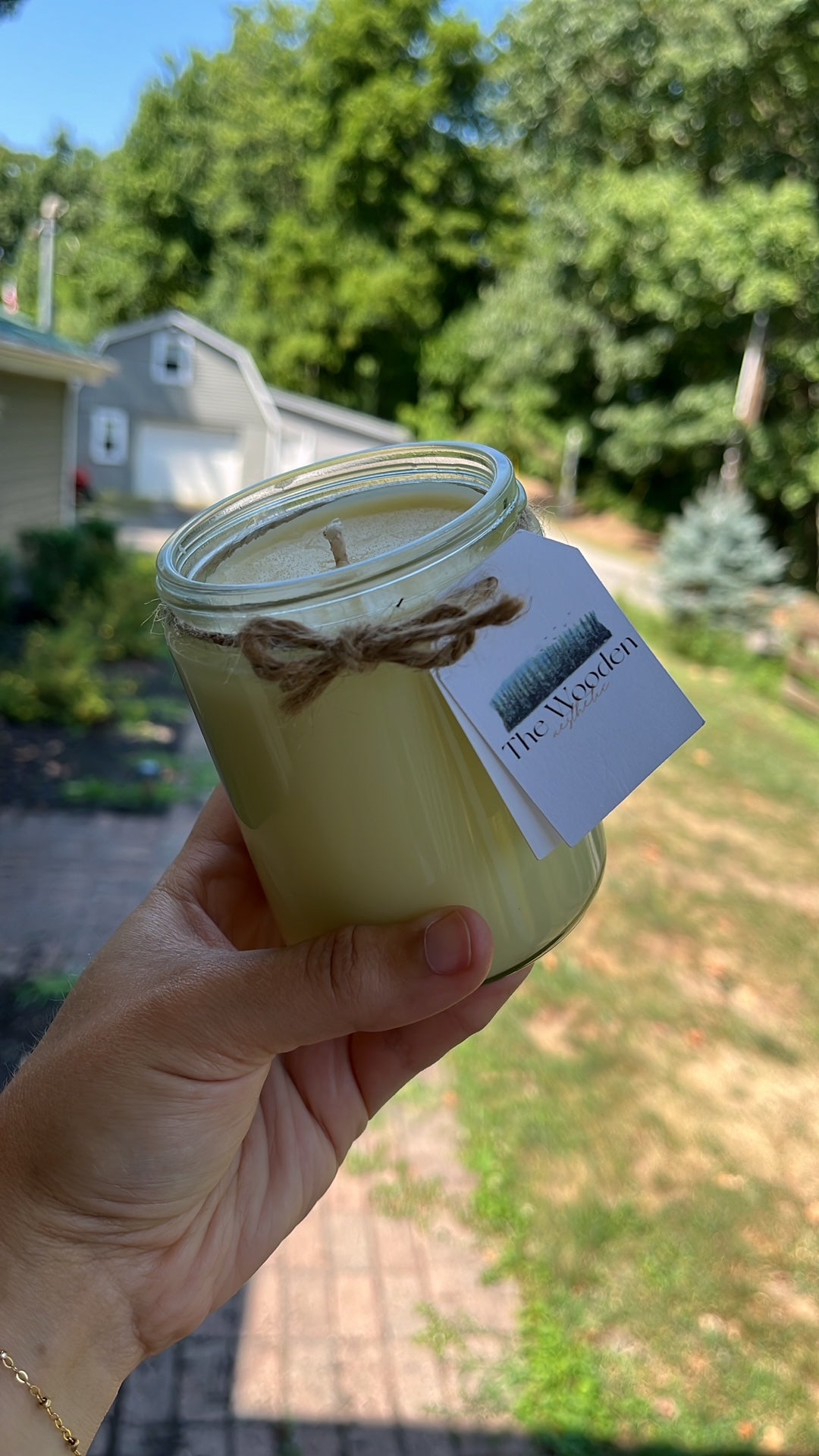 8oz Glass Jar with Bamboo Lid